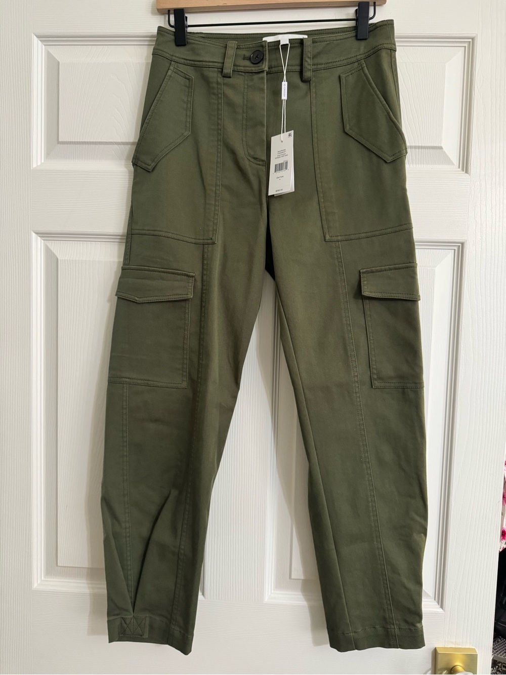 NWT Derek Lam 10 Crosby Elian Utility Cargo Pants Fatigue Size 4 $295